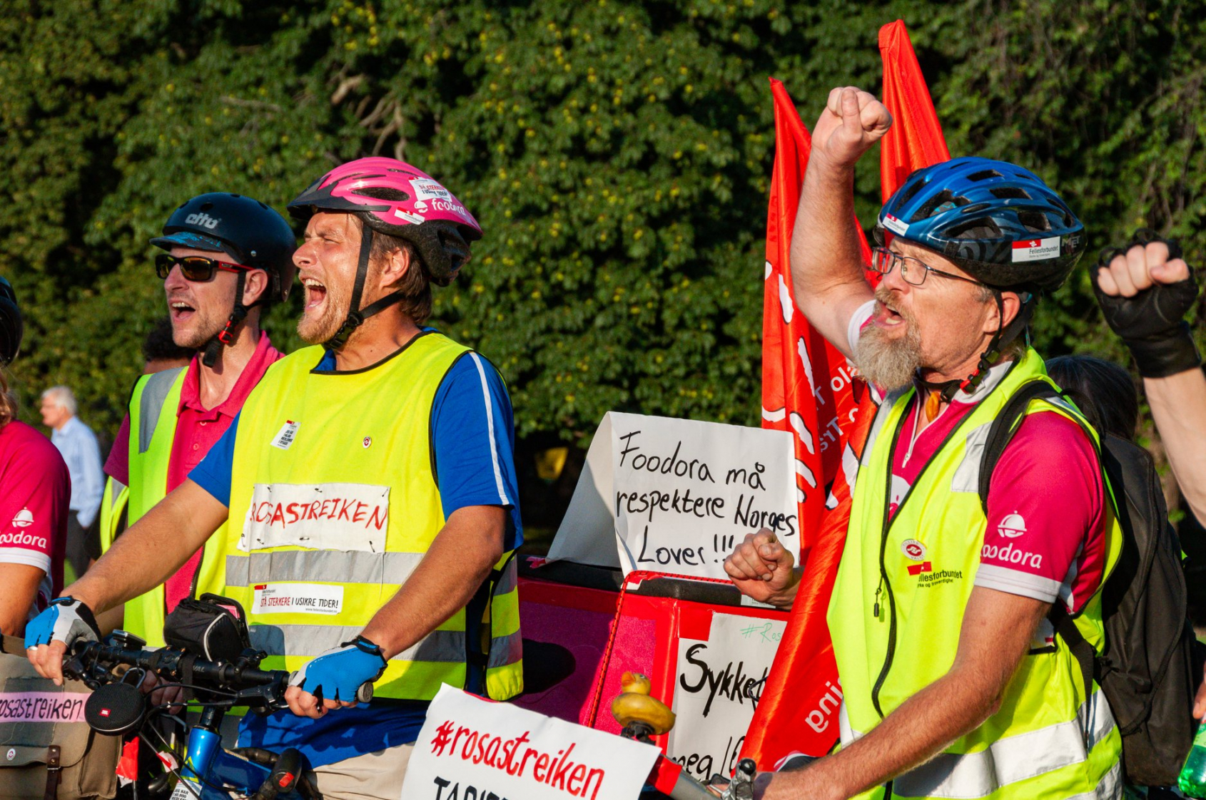 Riders setup soup kitchen in Oslo in fight for decent work ITF Global